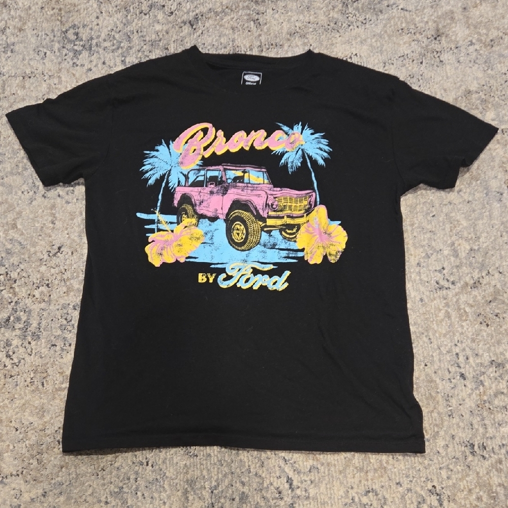 Black Ford Bronco Graphic T-Shirt